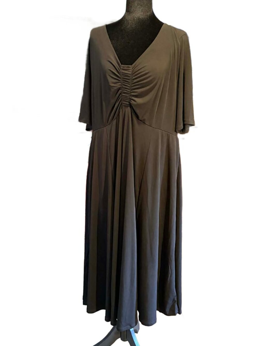 Torrid Ruched Midi Dress